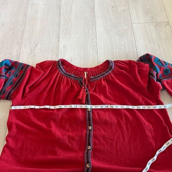 Free People In The Clear Embroidered Tunic Dress Size S - Picture 3 of 7